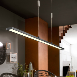 Fischer&honsel hanglamp Metz TW led, zwart incl. pushdimmer