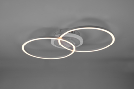 Plafondlamp Arribo led, titaan incl. switch dimmer en afstandsbediening