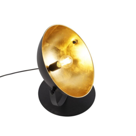 Tafellamp Magnax, zwart - goldleaf