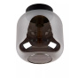 Lucide plafondlamp Joanet, rookglas