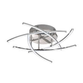 Fischer & Honsel plafondlamp Cross led, chroom