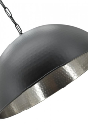 Toplicht hanglamp Lennox large black - inside silver 60 cm