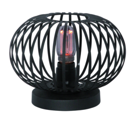 Tafellamp Aglio, zwart 25 cm