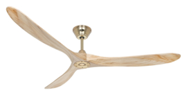 Casafan plafond ventilator Eco Genuino-180 messing-natuurlijk hout