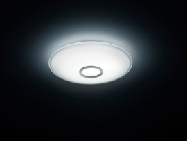 Helestra plafondlamp Nuno led, rond mat nikkel