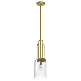 Elstead lighting hanglamp Kimrose, 1-lichts mat messing