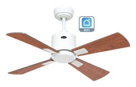 Casafan Plafondventilator ECO NEO III 92 Wit - Walnoot/Kers WiFi