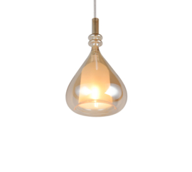 Trio lighting hanglamp Aldea, amber glas