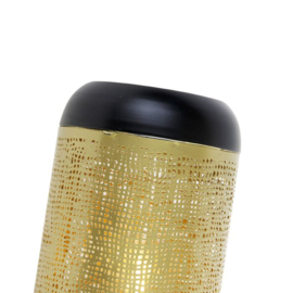 Qazqa wandlamp Kayleigh, 2-lichts messing-zwart