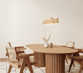 Fischer&Honsel  hanglamp Vayana led, zandkleurig