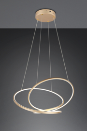 Trio lighting hanglamp Darvin led, goud incl. switch dimmer