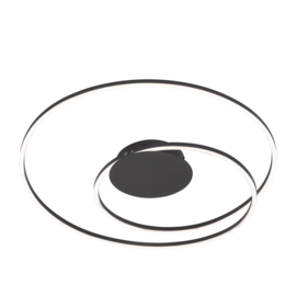 Fischer & Honsel plafondlamp Holy led, mat zwart 49 cm