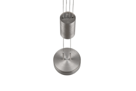 Trio lighting hanglamp Franklin led, mat nikkel met switch dimmer