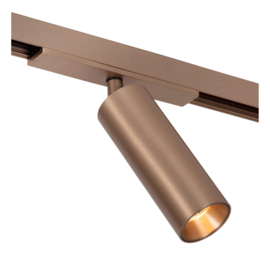 Lucide LINIAL BIX Railspot - 1-fase Railsysteem / Smart Railverlichting - Smart - 48V Track - 1xLED - Champagne