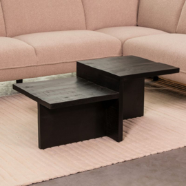 Label 51 Salontafel Skip, zwart mangohout