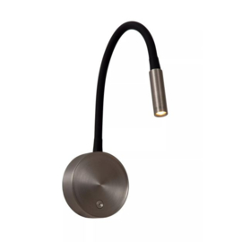 Lucide wandlamp Asja led, oplaadbaar zwart-grijs