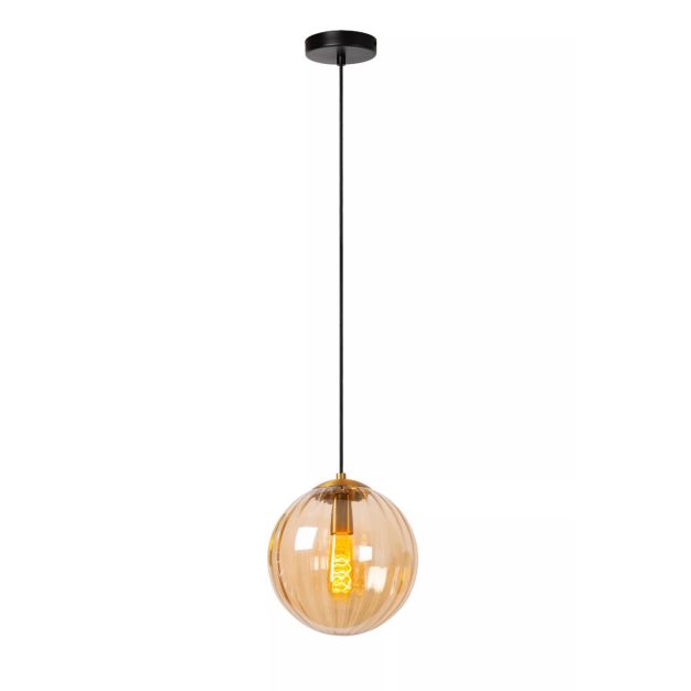 Lucide hanglamp Monsaraz, amber 25 cm