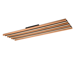 Trio lighting plafondlamp Fontana led, zwart incl. switch dimmer 113 cm
