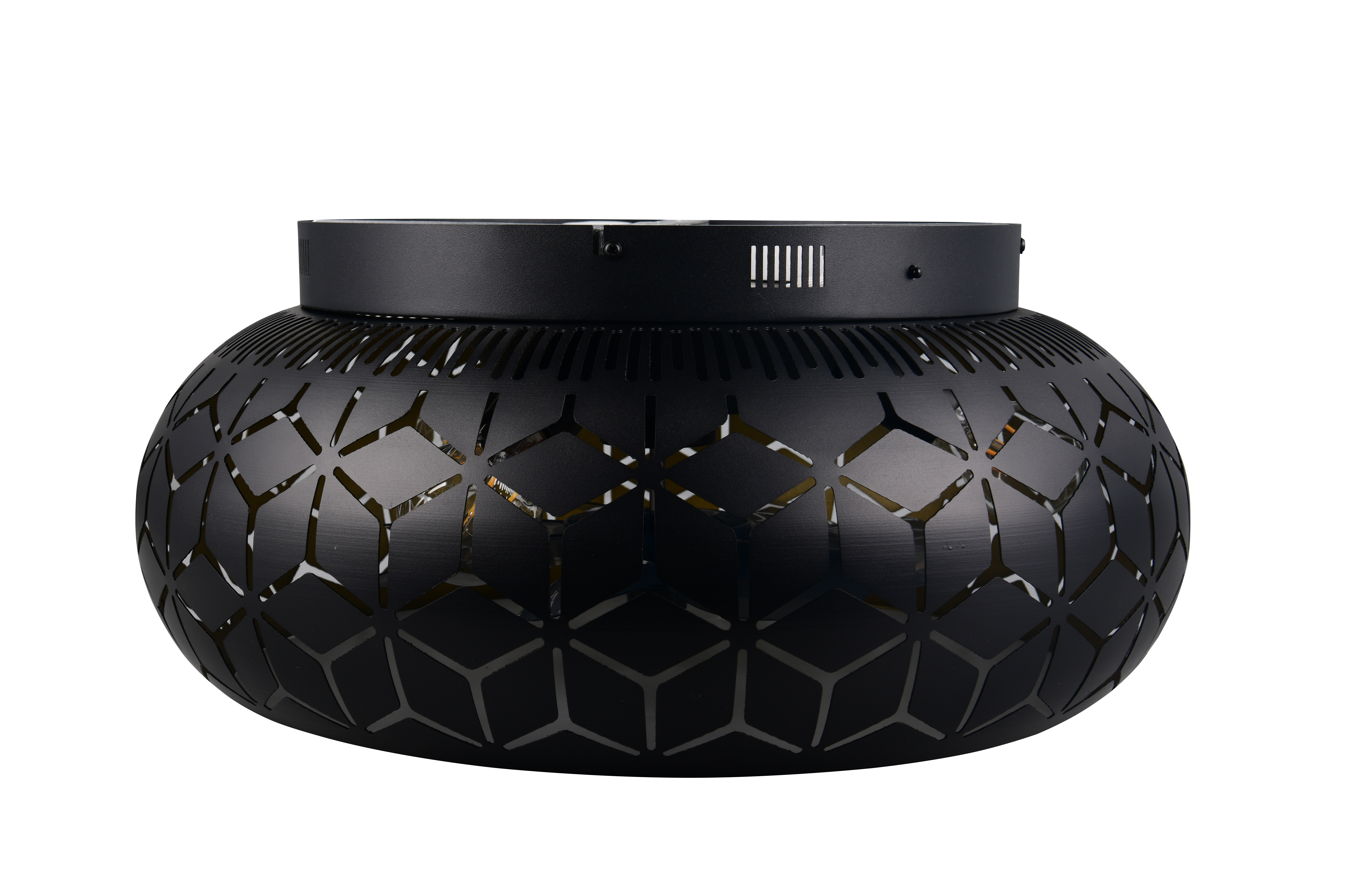 Trio lighting plafond ventilator Bidar, zwart-goud
