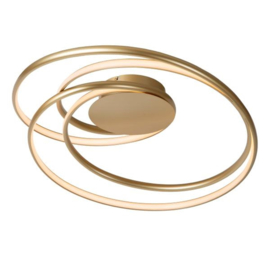 Lucide SARDANA - Plafonnière - LED Dimb. - 1x54W 2700K - Mat Goud / Messing