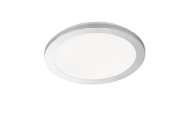 Plafondlamp Gotland led, rond chroom incl. switch dimmer