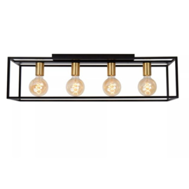 Lucide plafondlamp Ruben, zwart