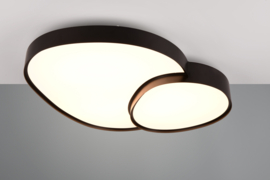 Trio lighting plafondlamp Rise led, zwart incl. afstandsbediening