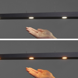 Escale hanglamp Speed led, zwart incl. casambi