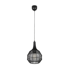 Trio lighting hanglamp Soraya, zwart 26 cm