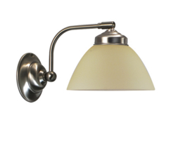 Old timerlight wandlamp Calimero, ivoor mat glas