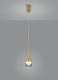 Helestra  hanglamp Deep led, 1-lichts goud