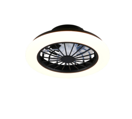Trio lighting plafond ventilator Rotsund  led, wit incl. remote