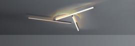 Bopp leuchten plafondlamp Dual led, mat aluminium