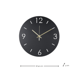 Spinder design TIME Ø 40 Klok, silky taupe