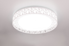 Trio lighting plafondlamp Cluster led, wit incl. switch dimmer