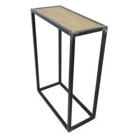 Sidetable Diva, blacksmith met massief eikenhout