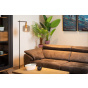 Lucide vloerlamp Joanet, rookglas