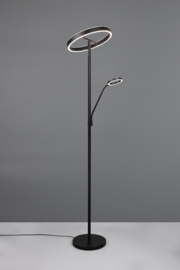 Trio lighting vloerlamp Willis led, 2-lichts mat zwart
