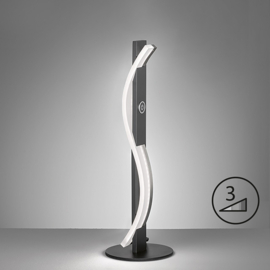 Fischer & Honsel  tafellamp Bridge led, zwart