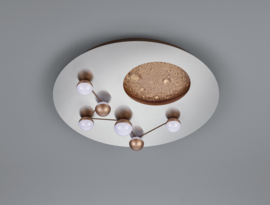 Trio lighting plafondlamp Zodiac led, geborsteld aluminium incl. switch dimmer