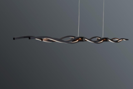 Escale hanglamp Silk led, zwart incl. touchdimmer 120 cm