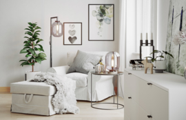 By Rydéns vloerlamp Leola, zwart met smoke glas incl. led bron