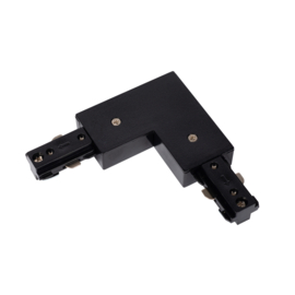 Lucide TRACK L-koppelstuk - 1-fase Railsysteem / Railverlichting - Links - Zwart