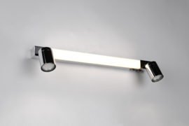 Trio lighting wandlamp Enrico led, 2-lichts chroom 60 cm.