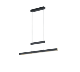 Trio lighting hanglamp Trajan led, zwart met messing