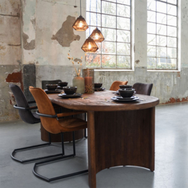 Label 51 Eettafel Varia, espresso mangohout 240 cm