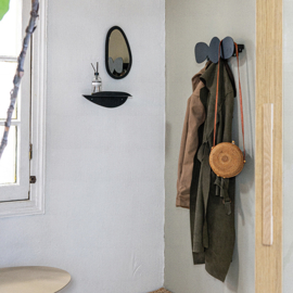 Spinder  design + Eva van de Ven - TUMULO Small Wandkapstok - zwart
