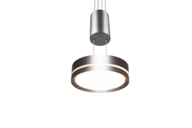 Trio lighting hanglamp Franklin led, mat nikkel met switch dimmer