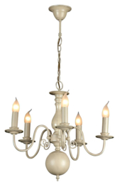 Linea verdace hanglamp Brugge, 5-lichts beach-ivory