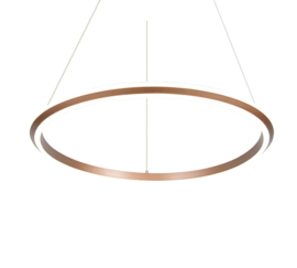Trio lighting hanglamp Amador led, mat bruin 75 cm